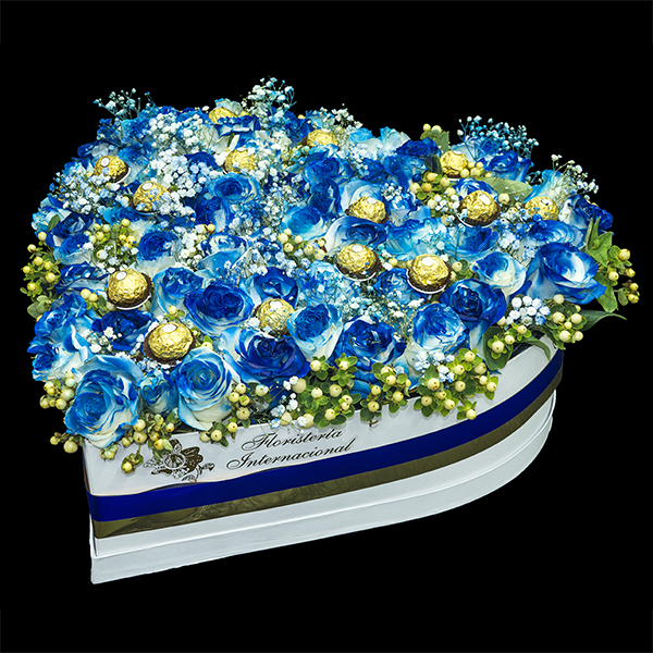 CL-04 Corazón en Rosas Azules