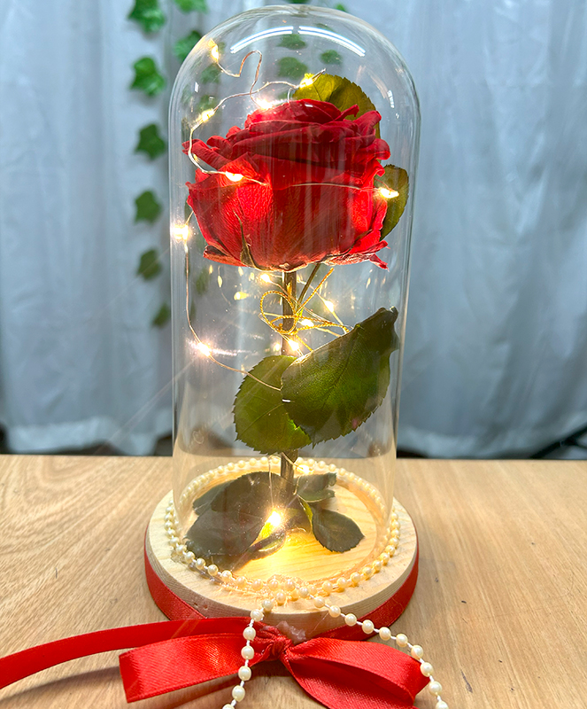 RO-05 Rosa Eterna con Luces 21cm